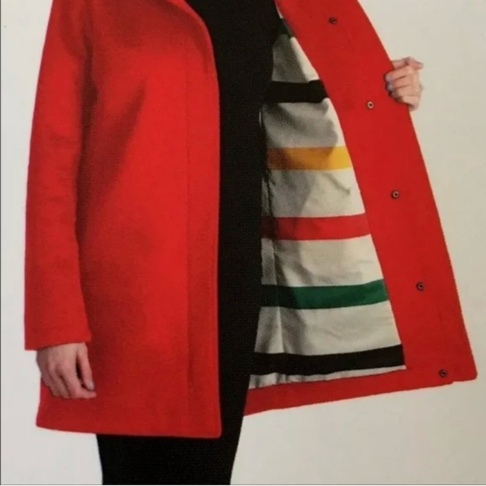 Pendleton Cascade Wool Campbell Coat Size M Red W… - image 2